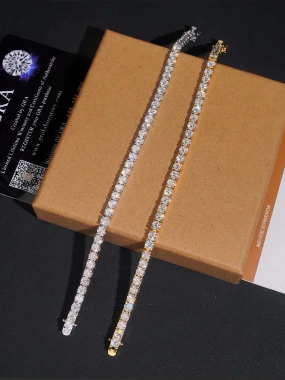 3MM GRA - Certified 7inch Moissanite Bracelet, Excellent Cut, Passes Tester